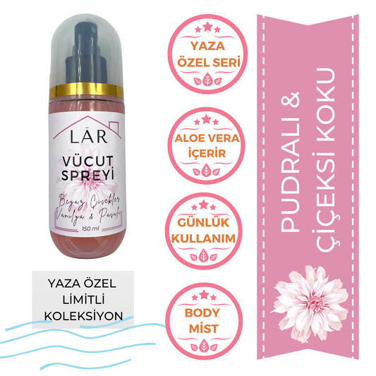 Pudralı & Çiçeksi Vücut Spreyi - Body Mist - 150ml