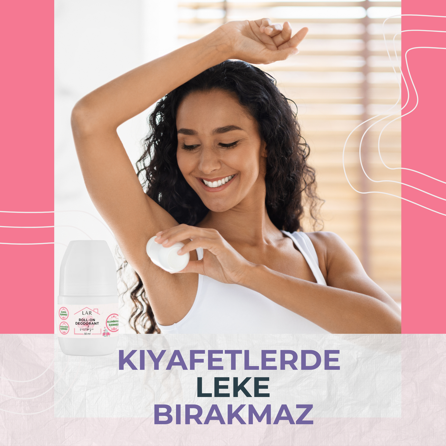 3’lü Avantajlı Set - Aluminyumsuz Alkolsüz Parabensiz Çiçeksi Roll-on Deodorant