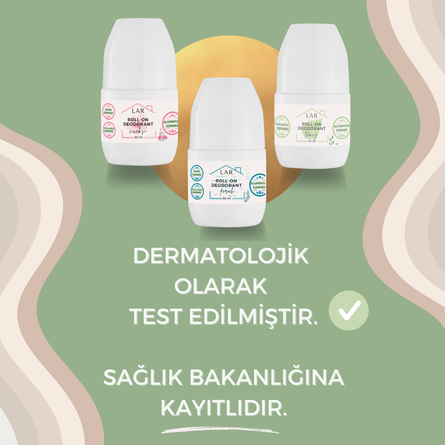 Aluminyumsuz Unisex Vegan Roll-on Deodorant - Temiz - 50ml