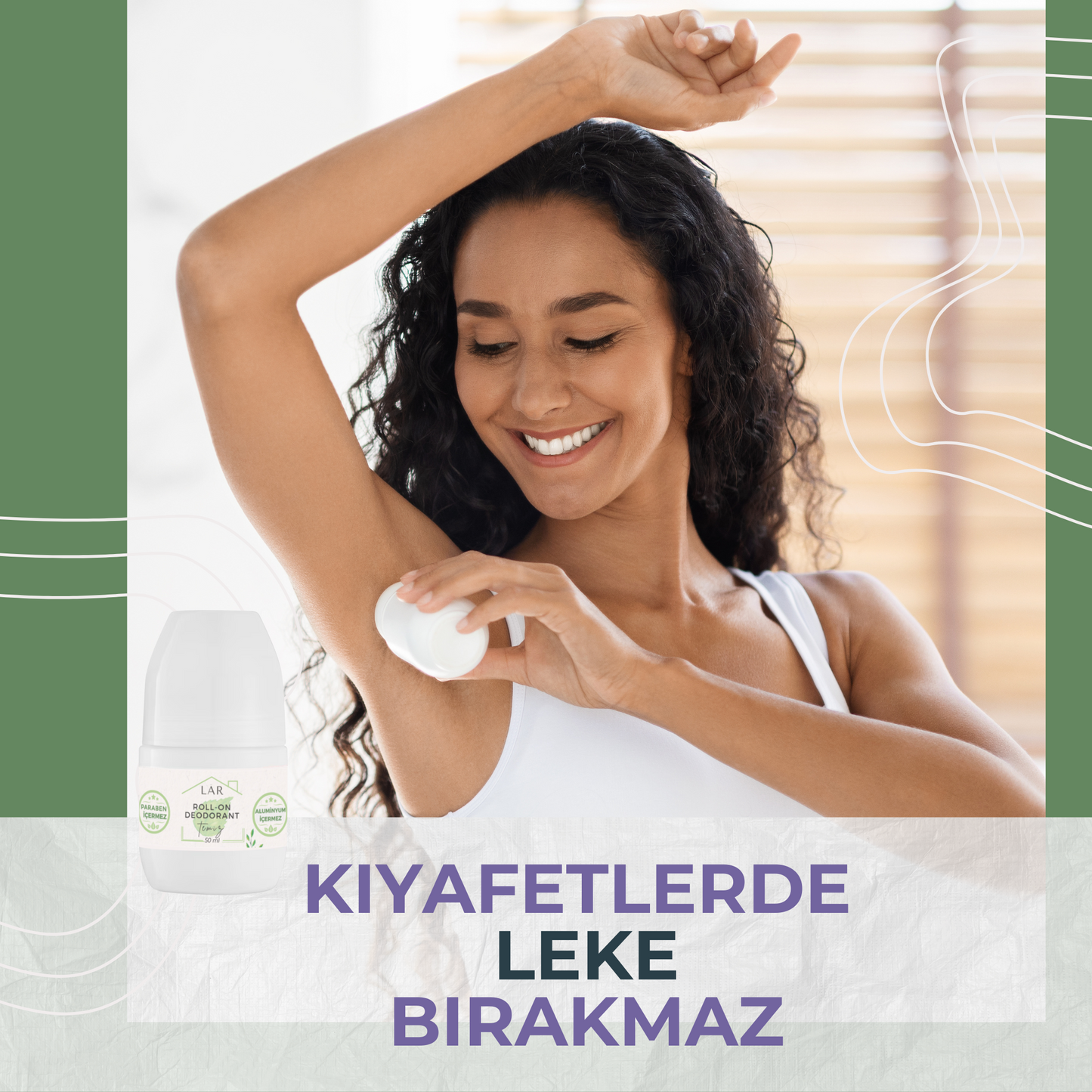 Aluminyumsuz Unisex Vegan Roll-on Deodorant - Temiz - 50ml