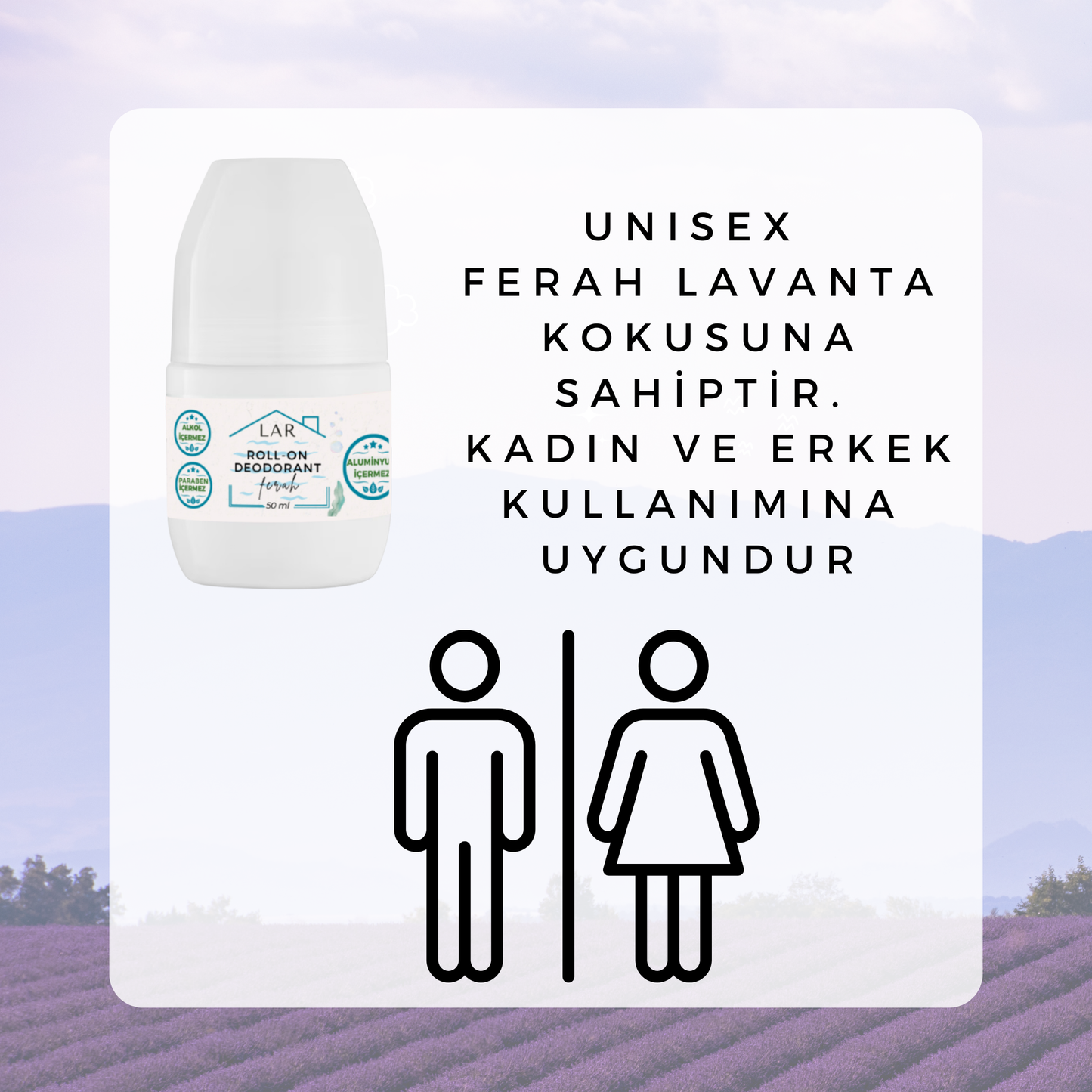 3’lü Avantajlı Tanışma Seti - Aluminyumsuz, Parabensiz Temiz + Ferah + Çiçeksi Roll-on Deodorant