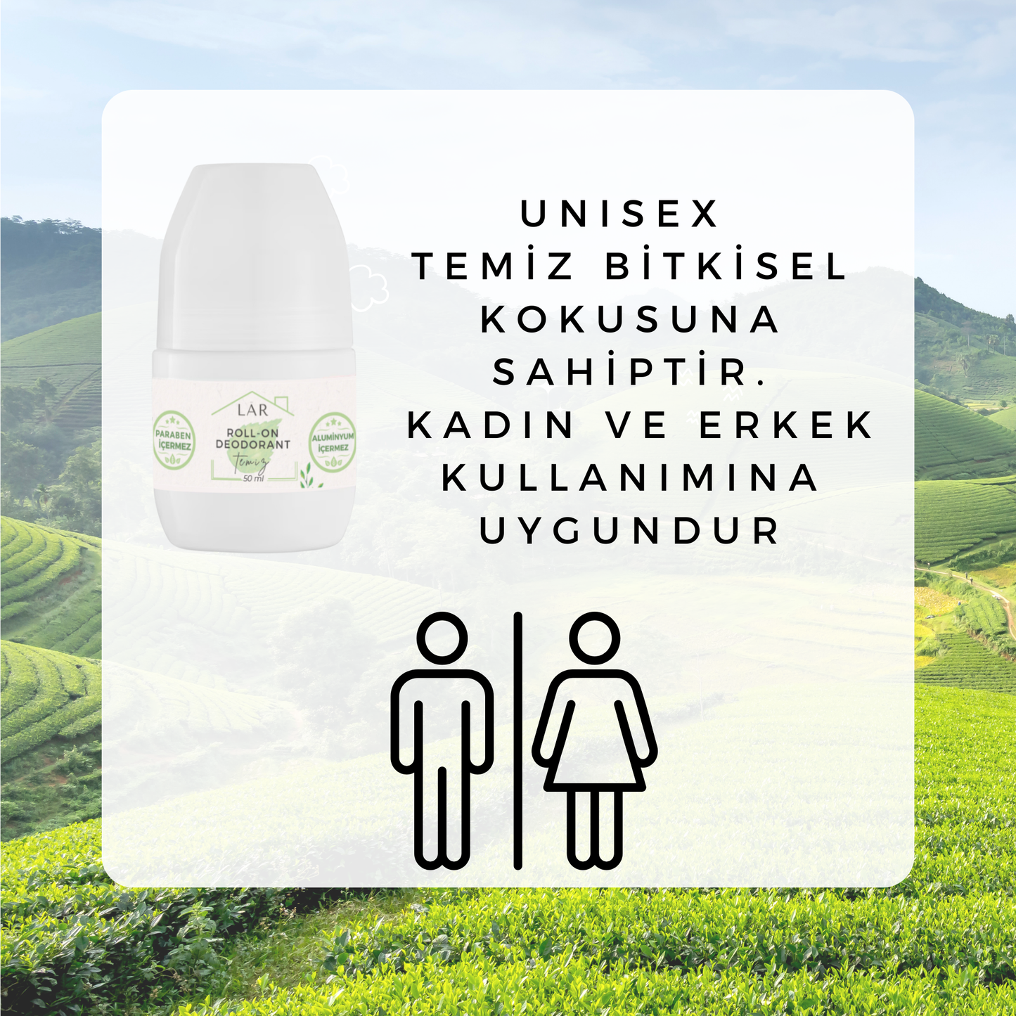 3’lü Avantajlı Tanışma Seti - Aluminyumsuz, Parabensiz Temiz + Ferah + Çiçeksi Roll-on Deodorant
