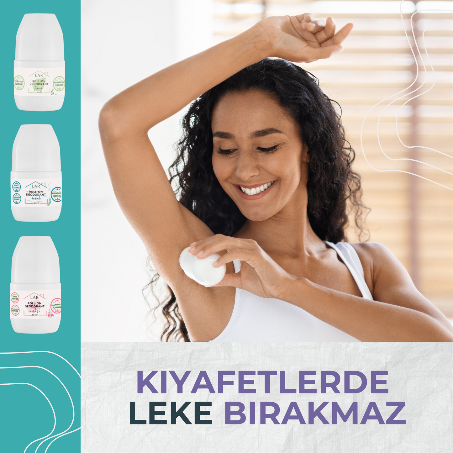3’lü Avantajlı Tanışma Seti - Aluminyumsuz, Parabensiz Temiz + Ferah + Çiçeksi Roll-on Deodorant