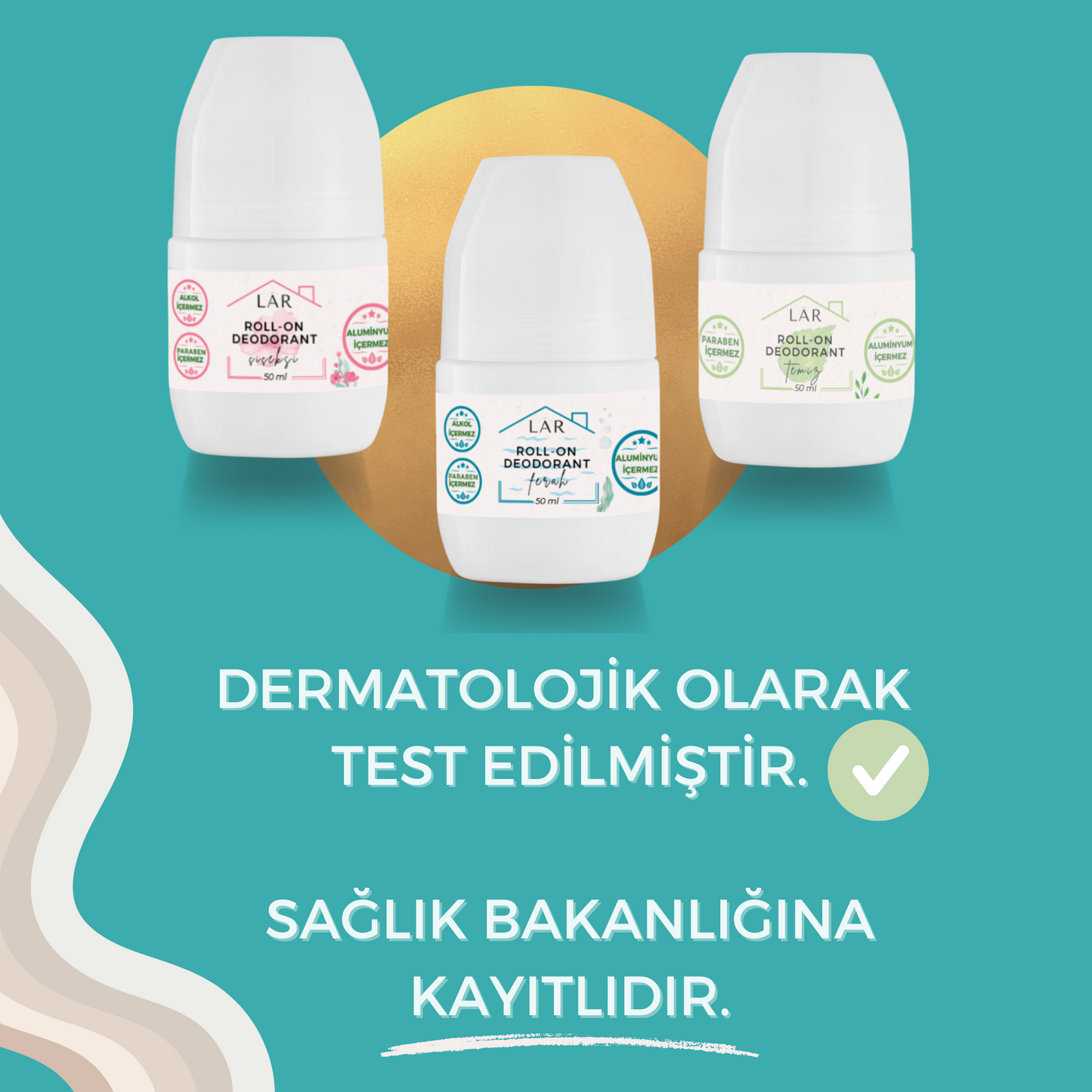 3’lü Avantajlı Tanışma Seti - Aluminyumsuz, Parabensiz Temiz + Ferah + Çiçeksi Roll-on Deodorant